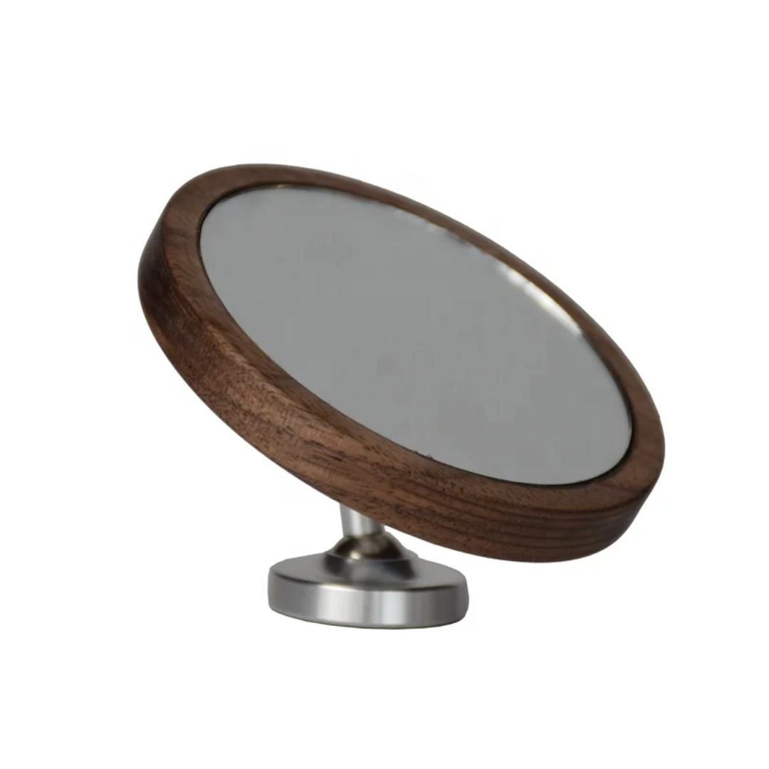 Coffee Espresso Walnut Wood Magnetic Shot Mirror